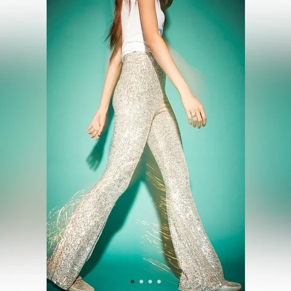 NWT FP x Show Me Your Mumu Mercury Bells Flare Pants - Picture 3 of 13